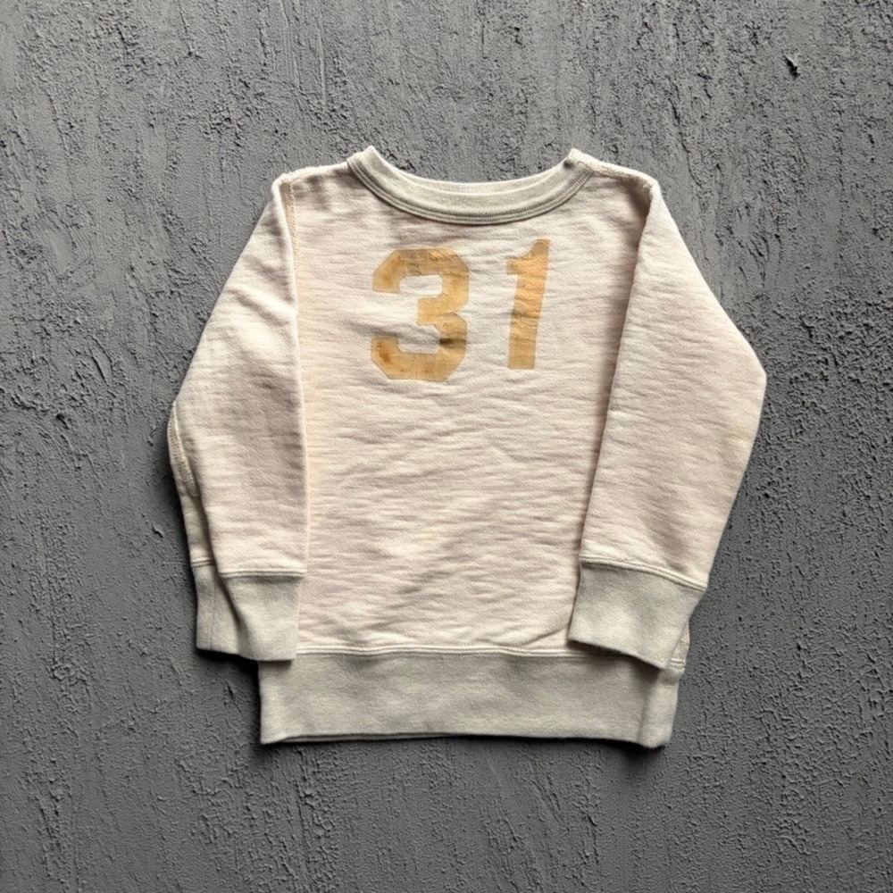 Denim & Dungaree Sweatshirt XS 100CM XS White Japan Cotton